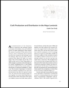 Craft production and distribution in the Maya lowlands: A Jade case study